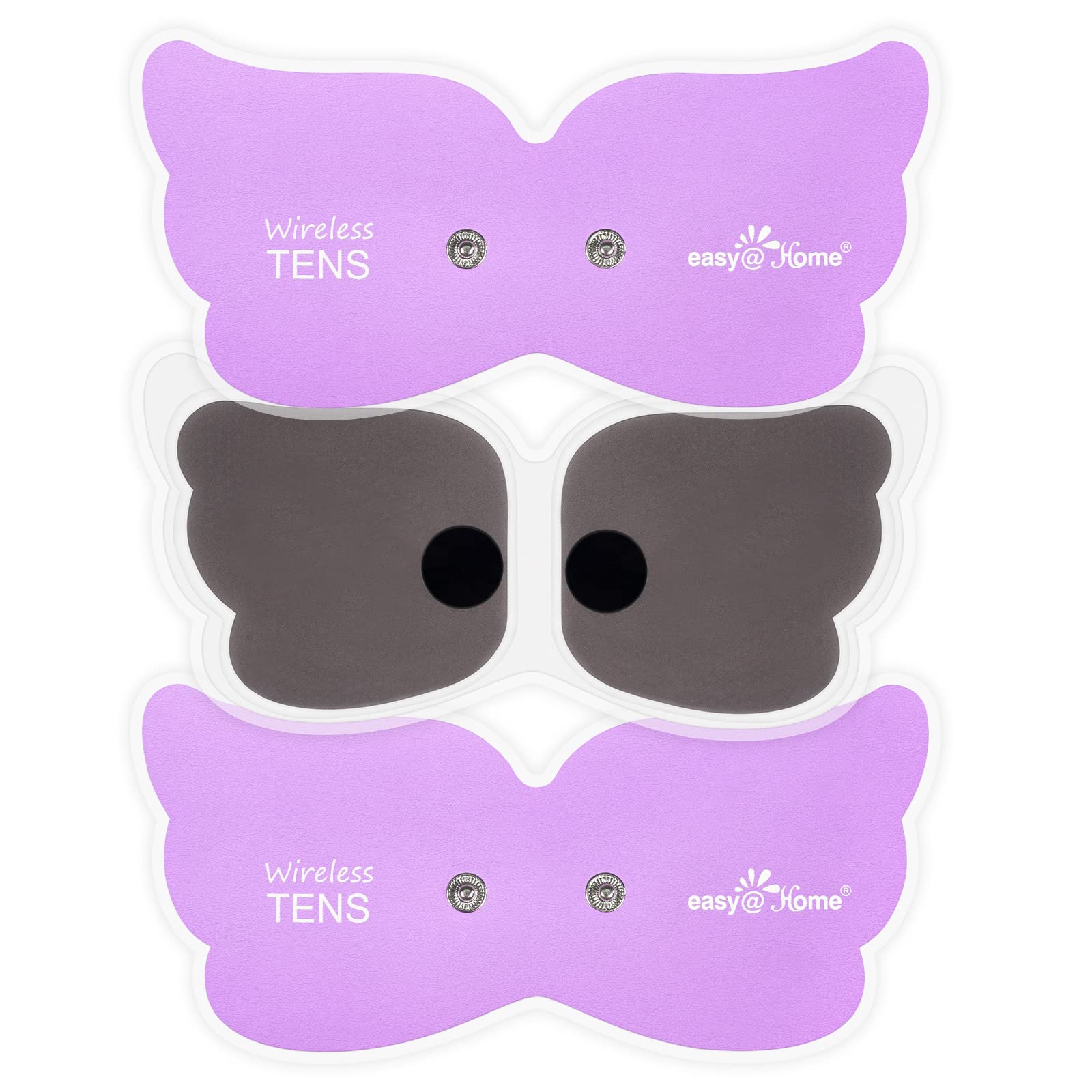 Tens Unit Wireless Electrode Pads: Easy@home Reusable Electrodes Pads I 3 Pack 6.6" x 3" Reusable Reusable I Non Irritating Design Pulse Massagers Replacement, 2 Pads per Pack, ETP019
