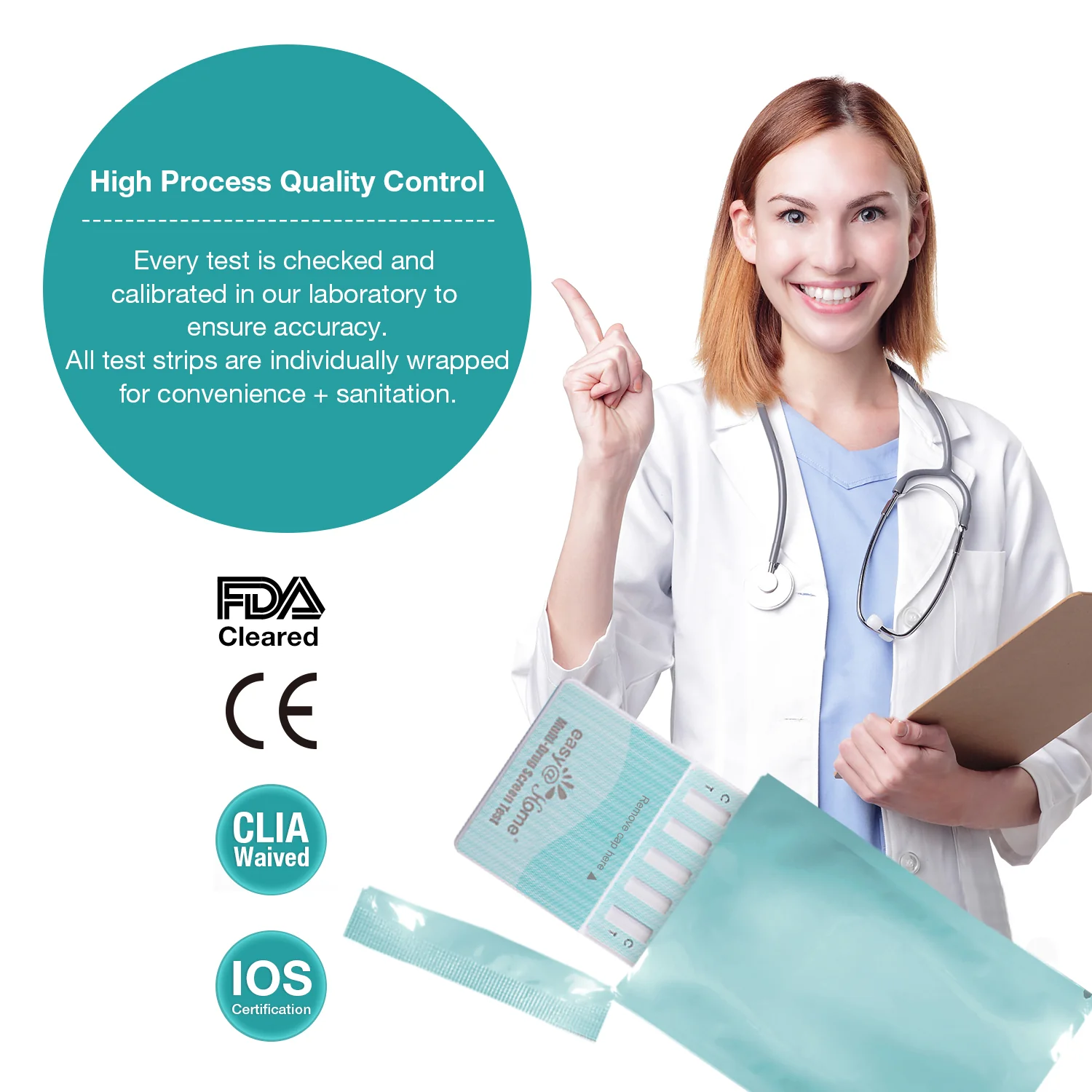 Easy@Home 12 Panel Instant Urine Drug Test Dip Kits EDOAP-6125B - Image 4