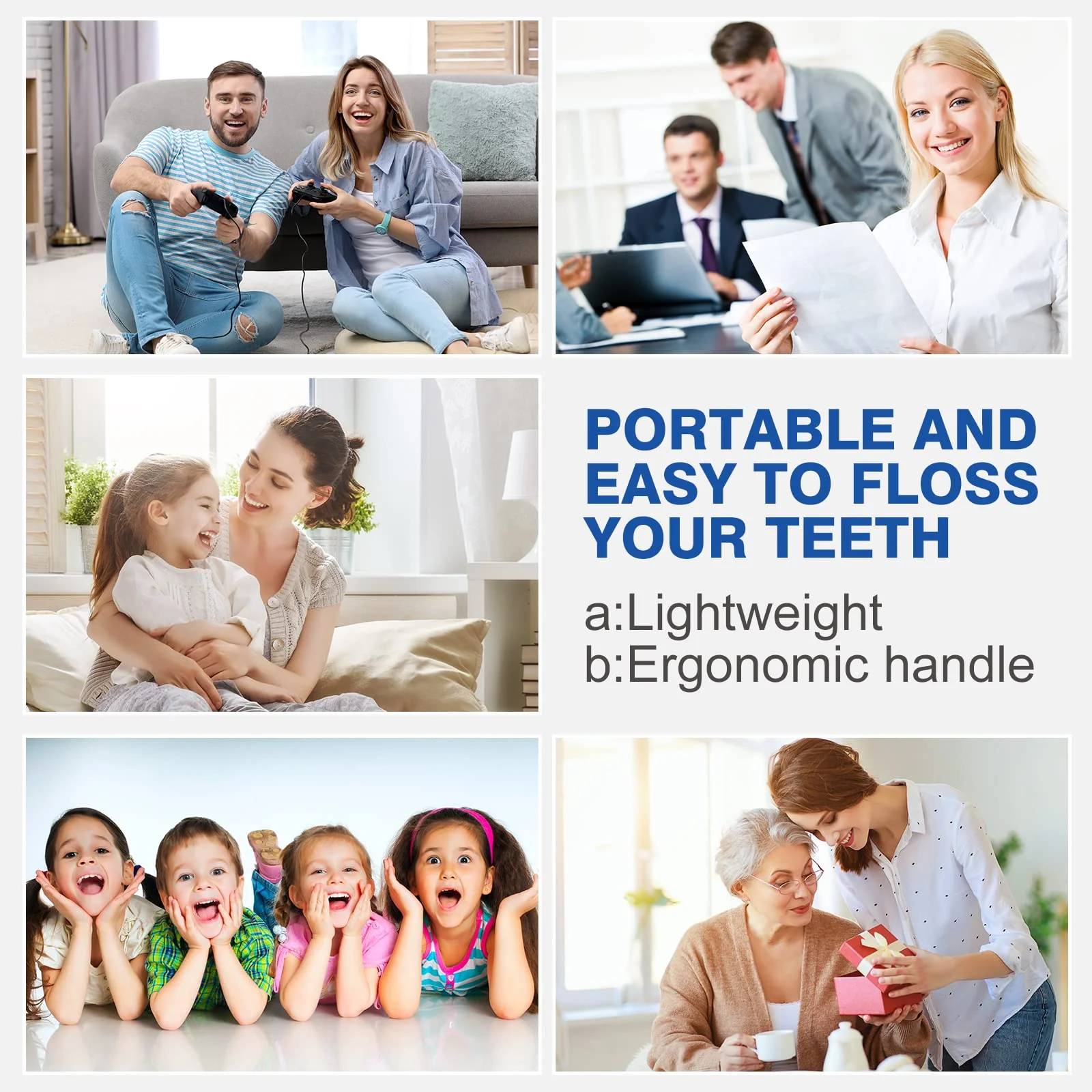 Water Dental Flosser Cordless for Teeth: Cordless Portable Easy@Home Oral Irrigator Cleaning 350ml with 5 Mode | 6 Jet Tips | Rechargeable IPX7 | Powerful Battery Life for Home Travel | EWF003 - Image 9