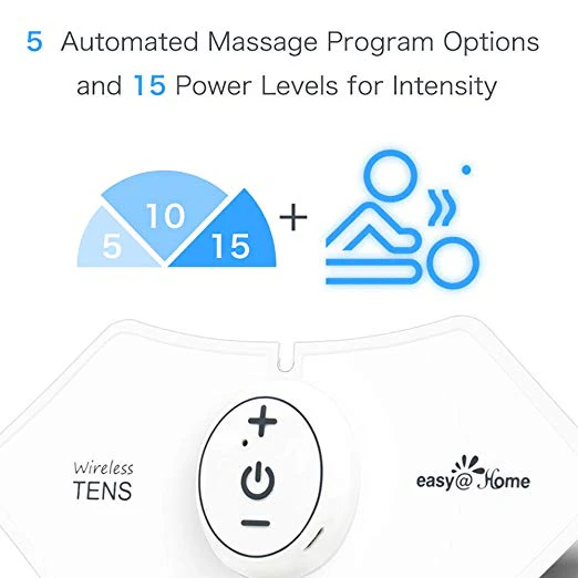 Easy@Home Wireless Rechargeable TENS Unit, FSA Eligible Muscle Stimulator and Pain Relief TENS Pulse Massager - FDA Cleared for OTC Cleared Pain Relief EHE016 - Image 4